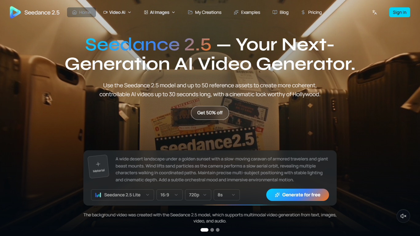 Seedance 2.5 Video Generator