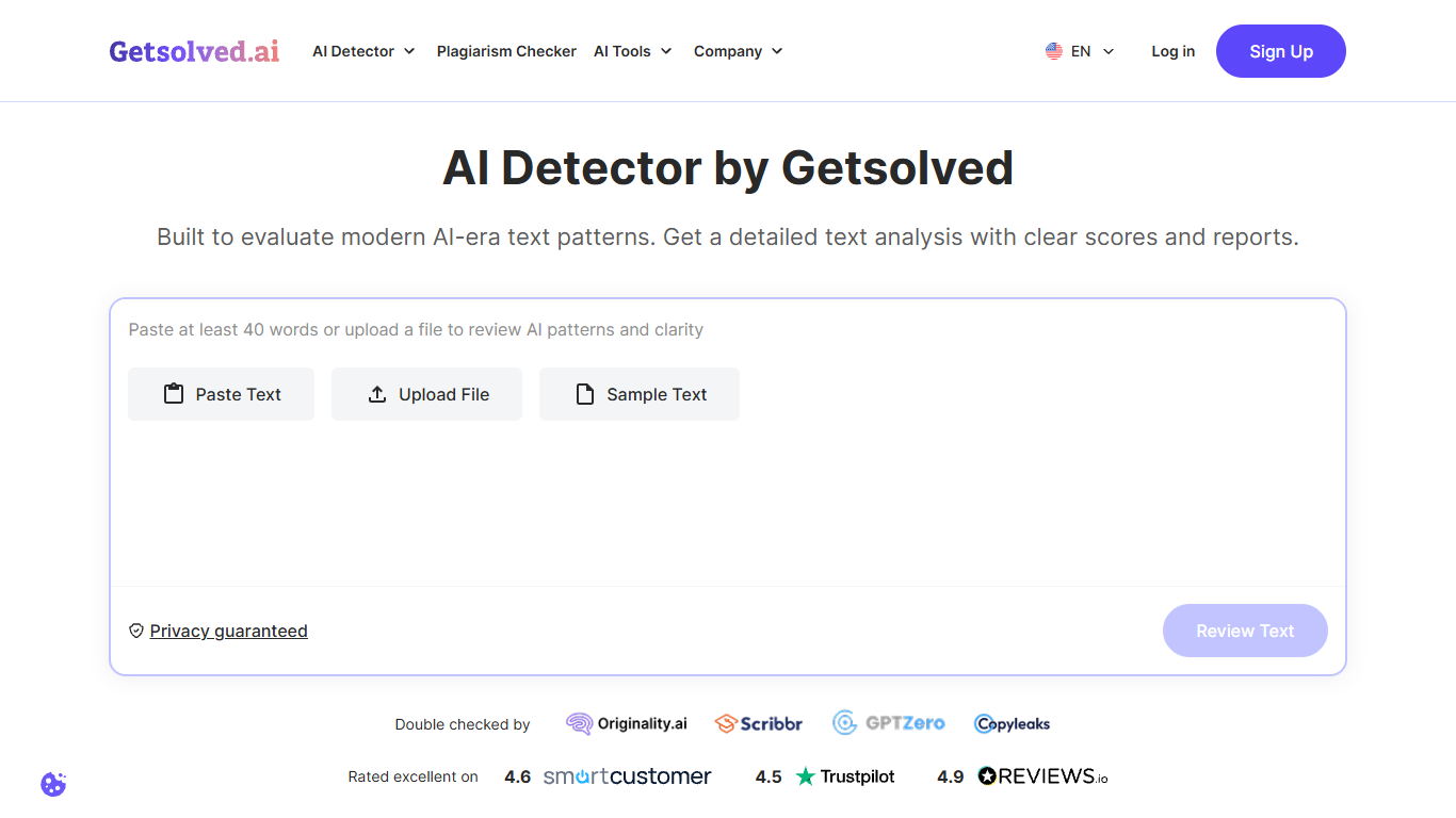 Getsolved AI Detector
