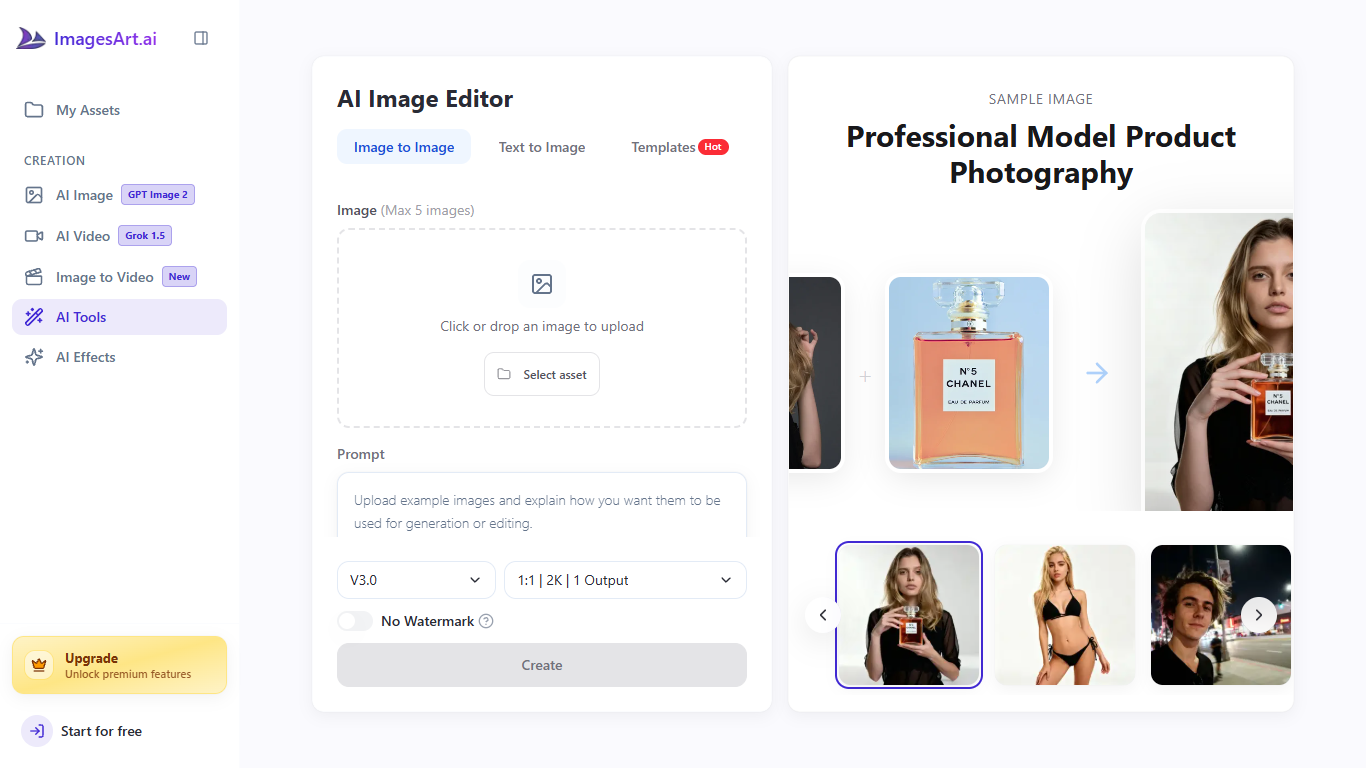 ImagesArt AI Image Editor