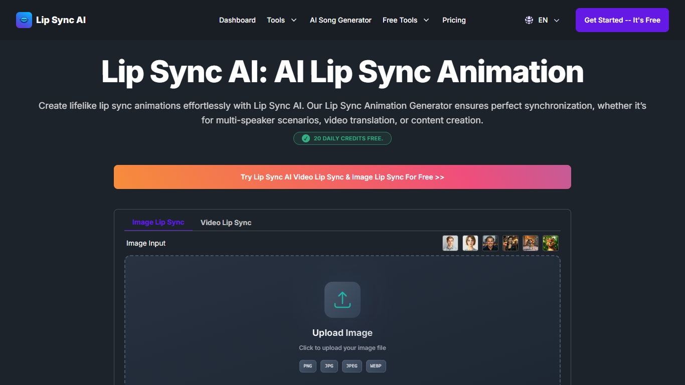 Lip Sync AI (lipsyncai.org)