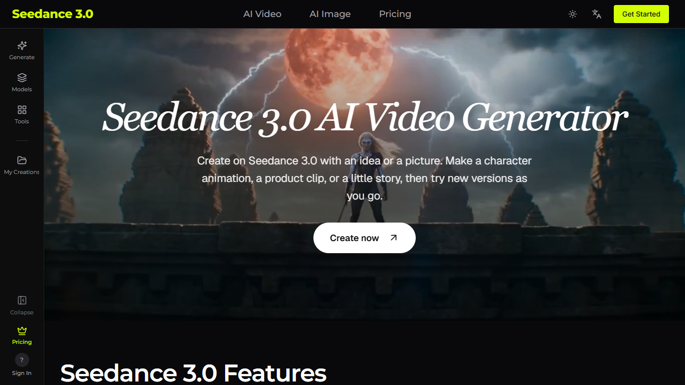 Seedance 3.0 AI Video Generator