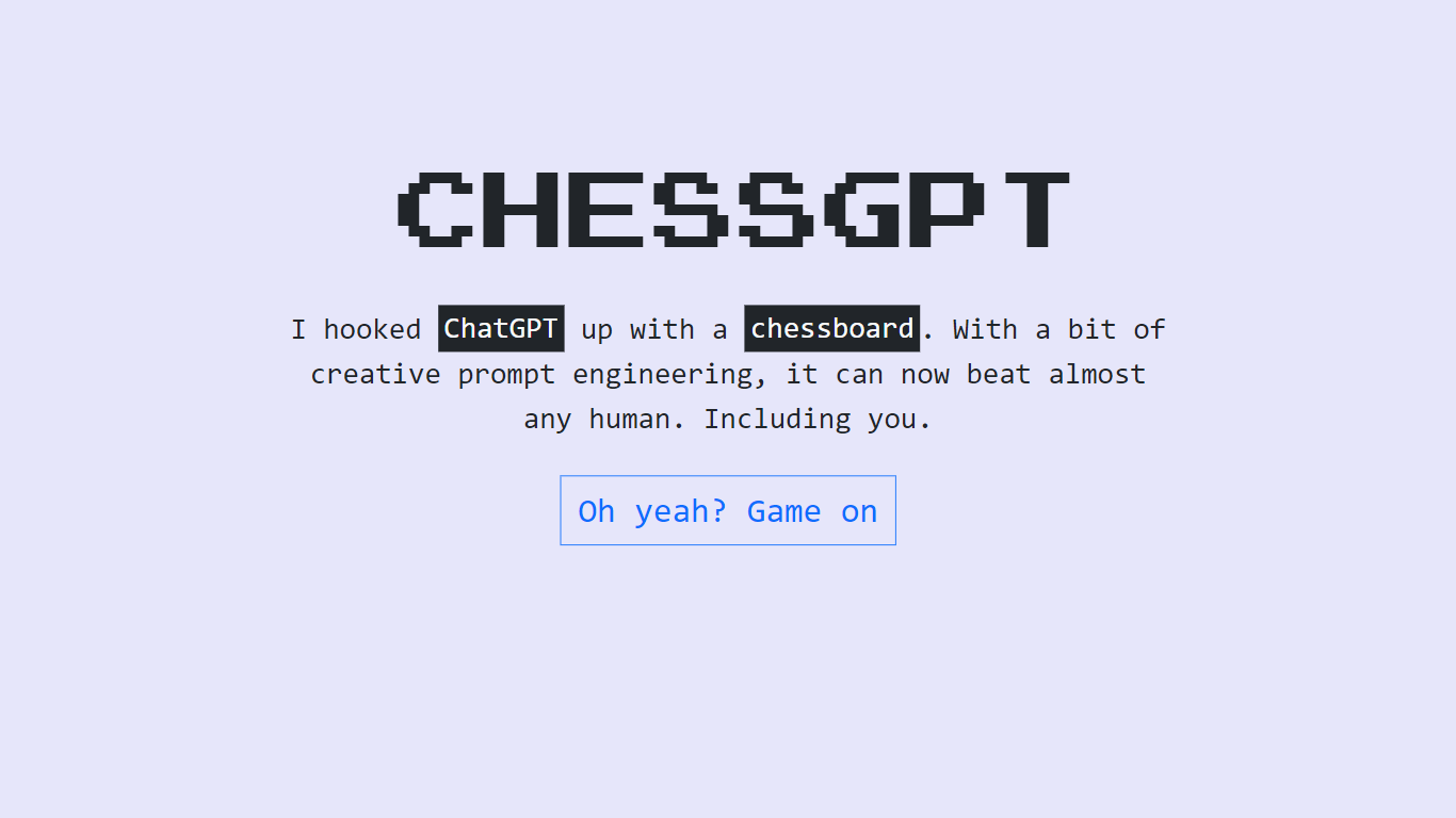 ChessGPT