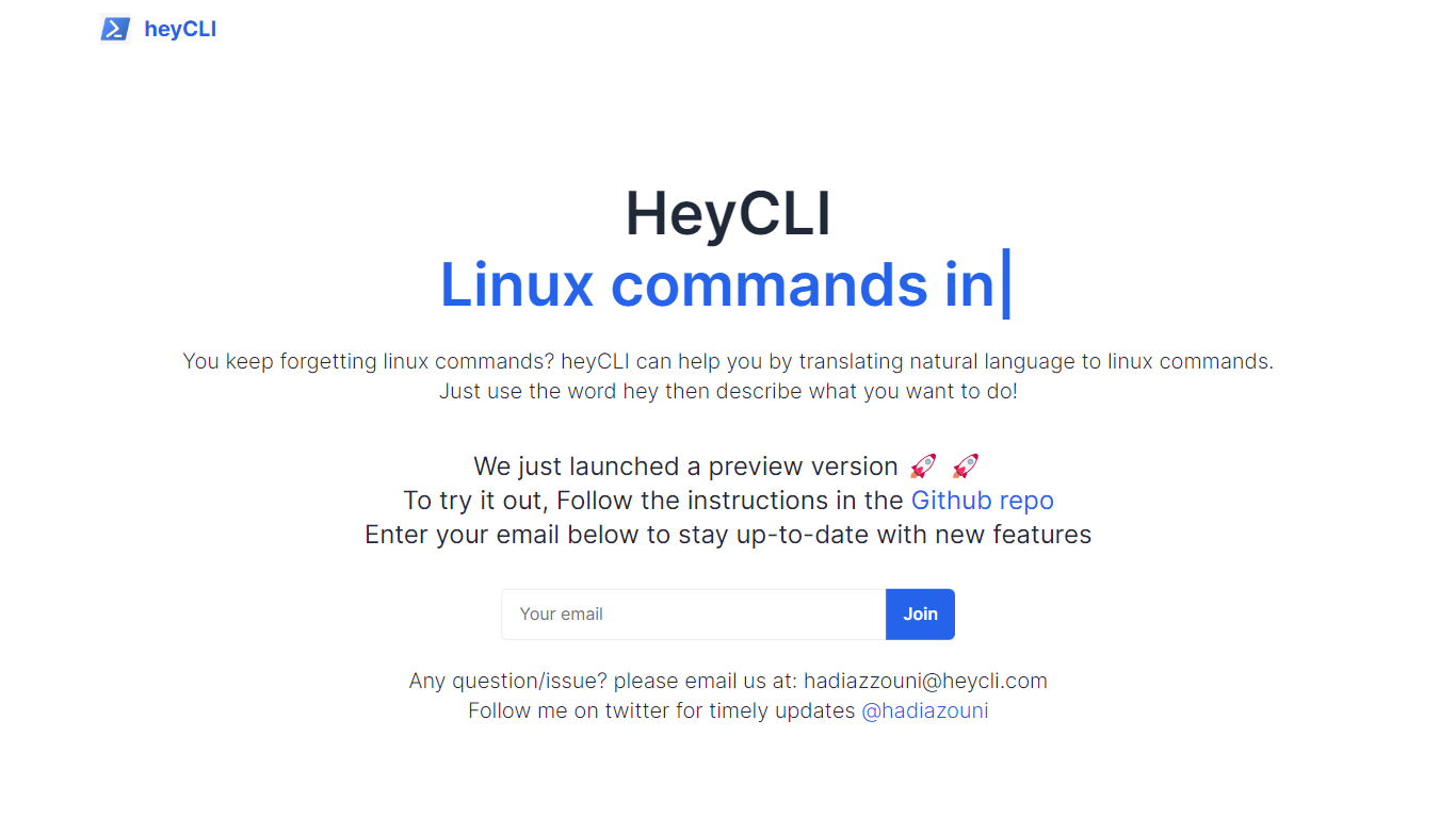 heyCLI