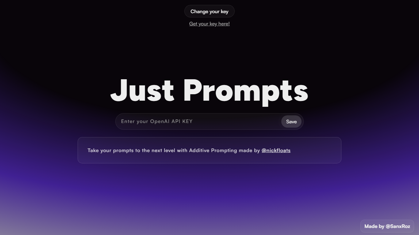 Just Prompts