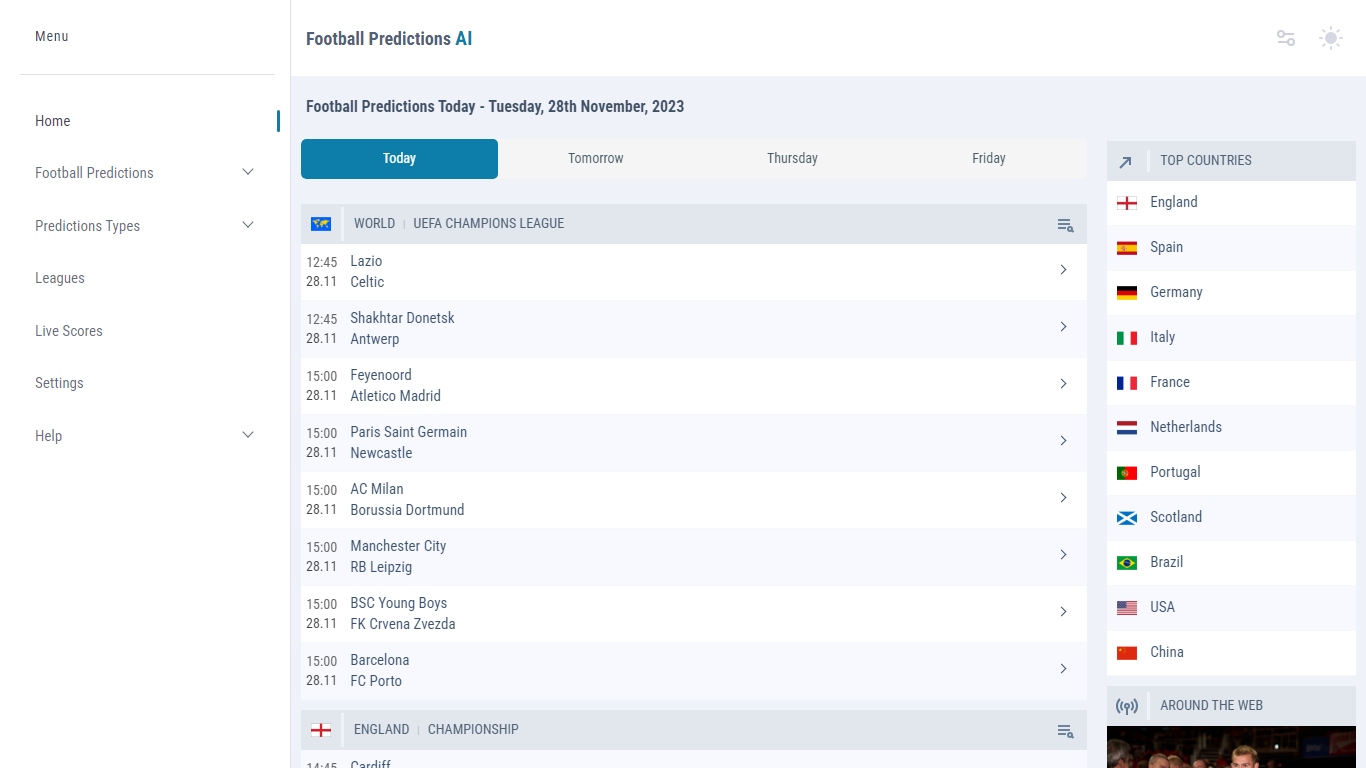 Football Predictions