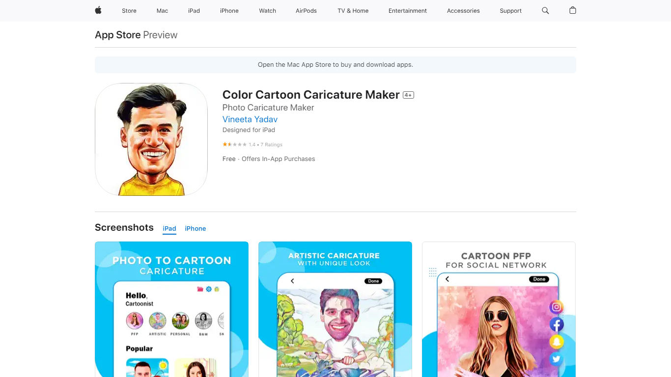 ‎Color Cartoon Caricature Maker