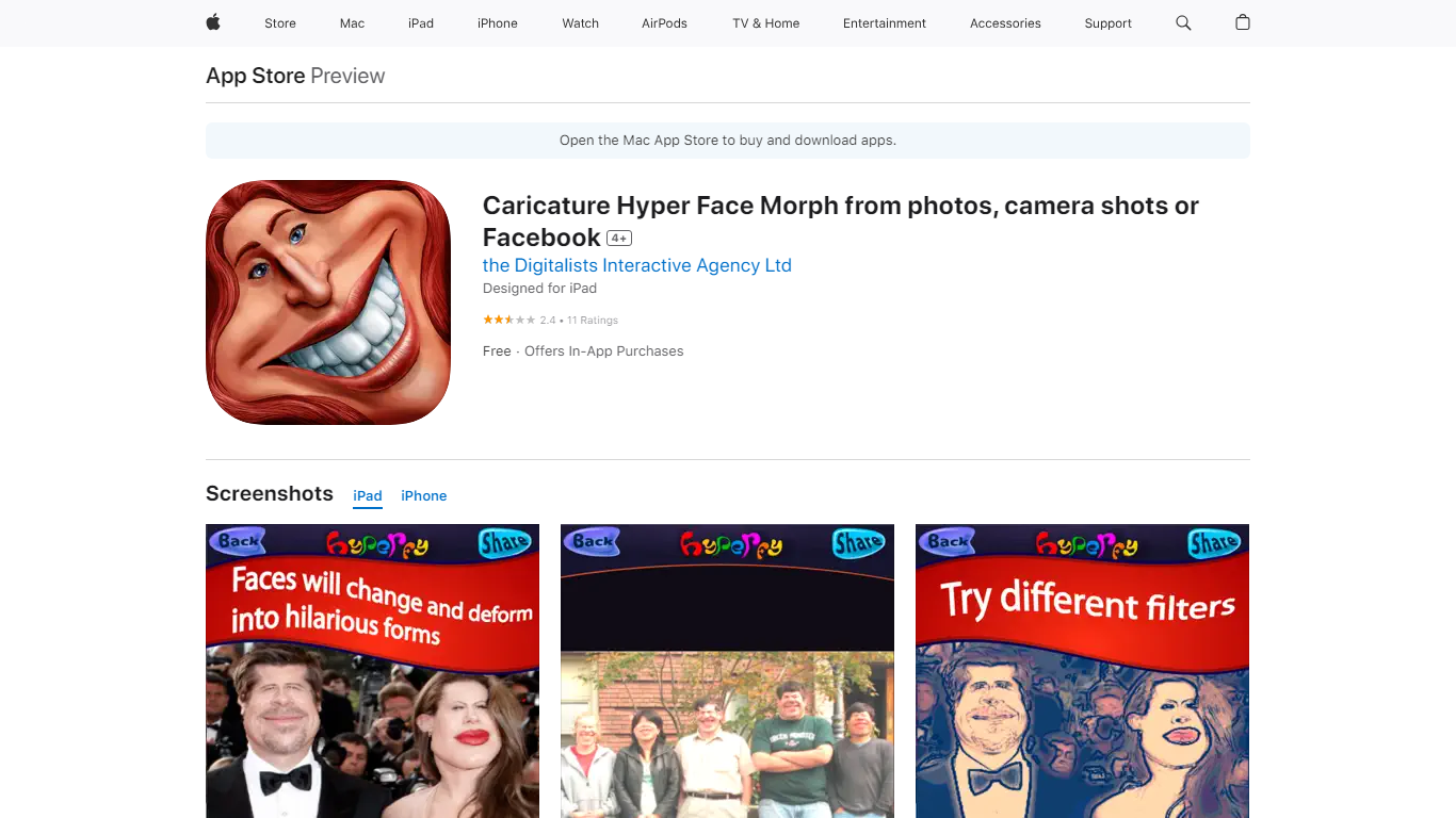 ‎Caricature Hyper Face Morph