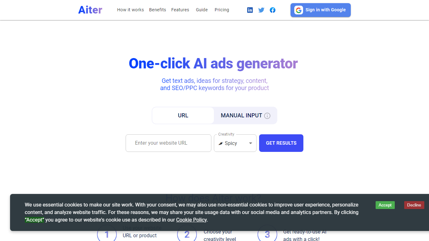 Aiter - AI Ad Generator}