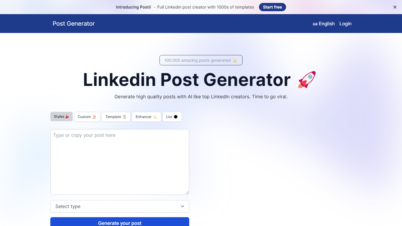 Linkedin Post Generator