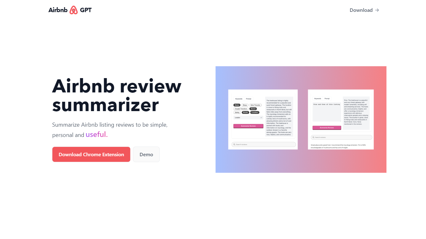 Airbnb Review Summarizer