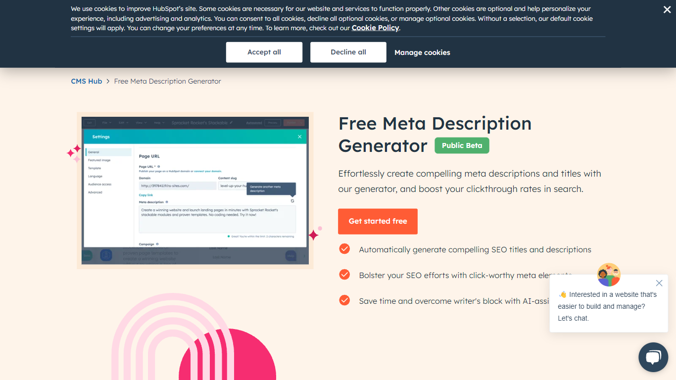 Meta Description Generator | HubSpot