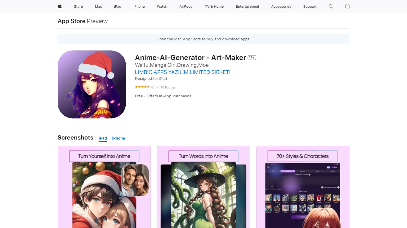 ‎Anime-AI-Generator on the App Store