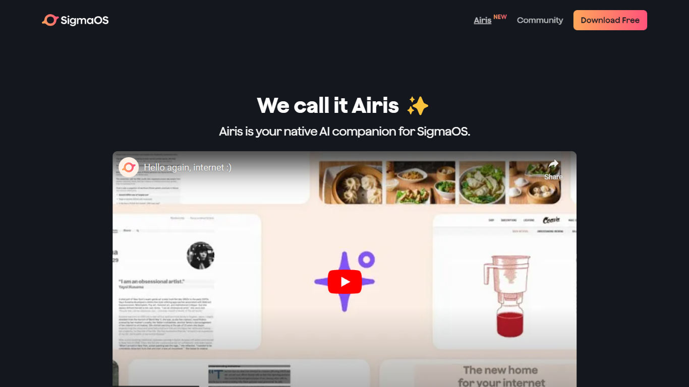 Airis by SigmaOS