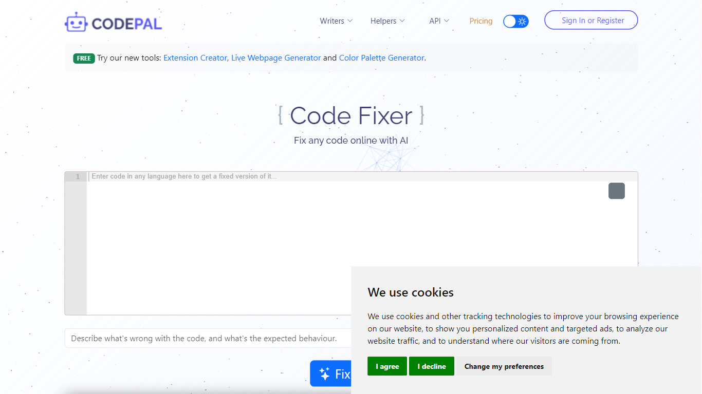 Code Fixer - CodePal