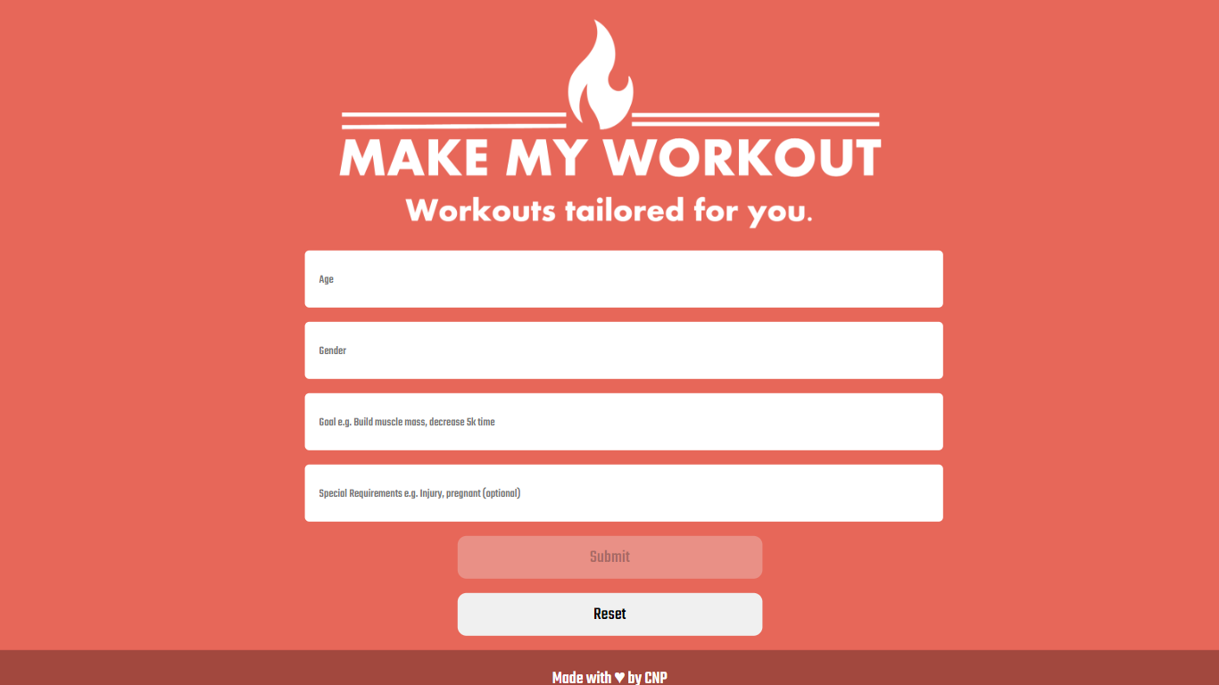 Make My Workout