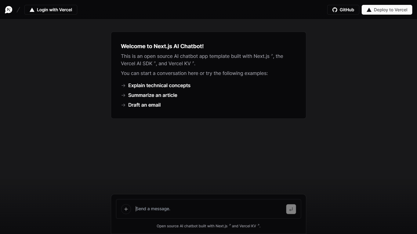 Next.js AI Chatbot