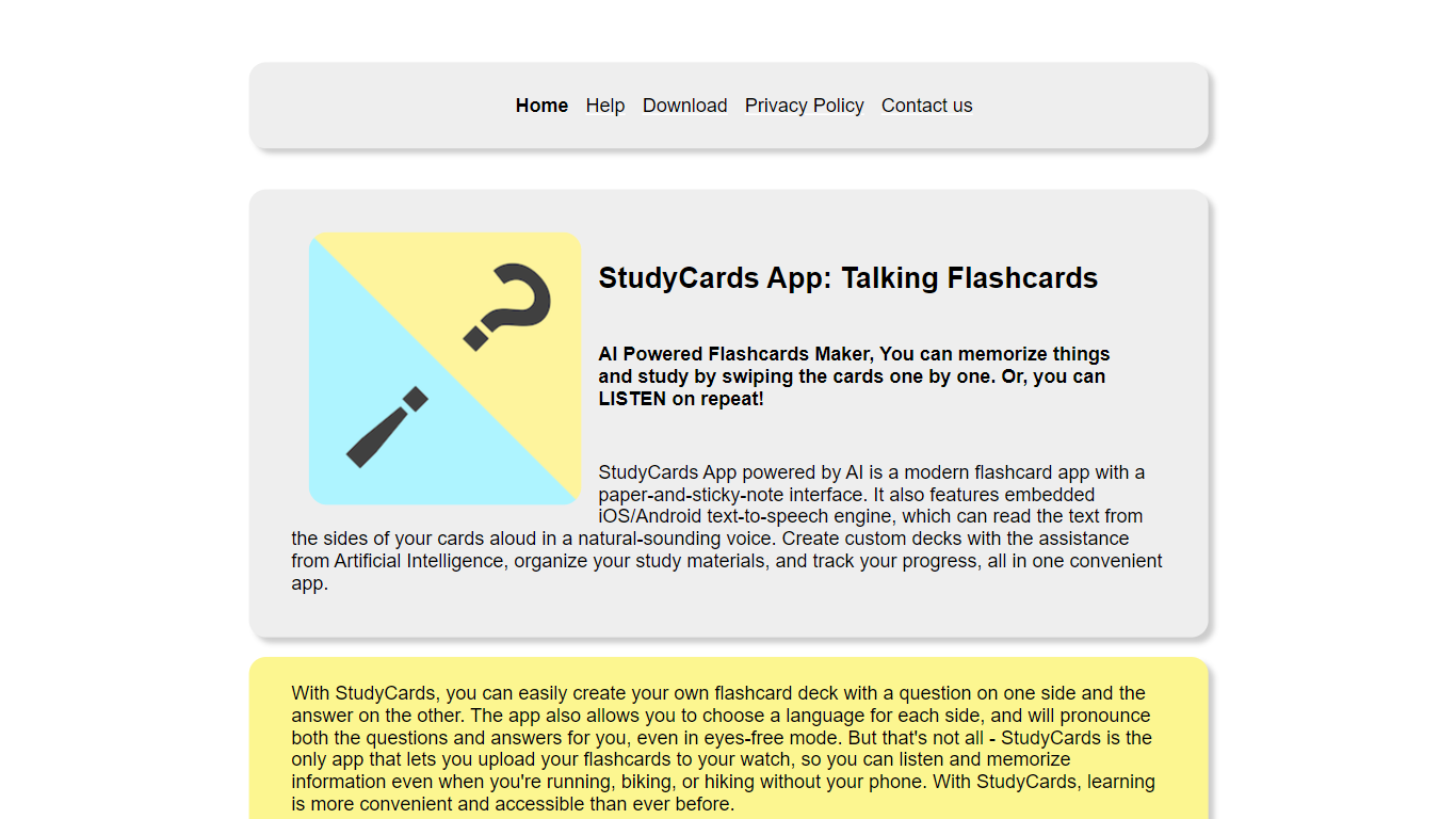 StudyCards App