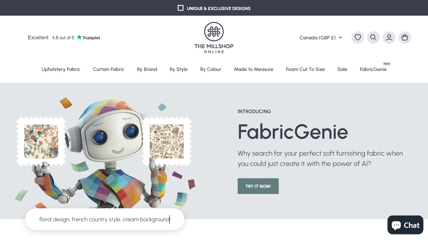 FabricGenie - The Millshop Online