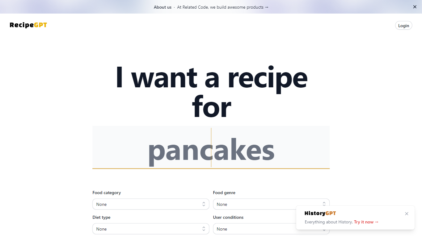 RecipeGPT