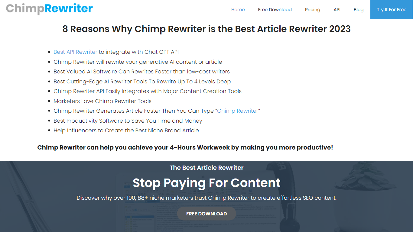 Chimp Rewriter