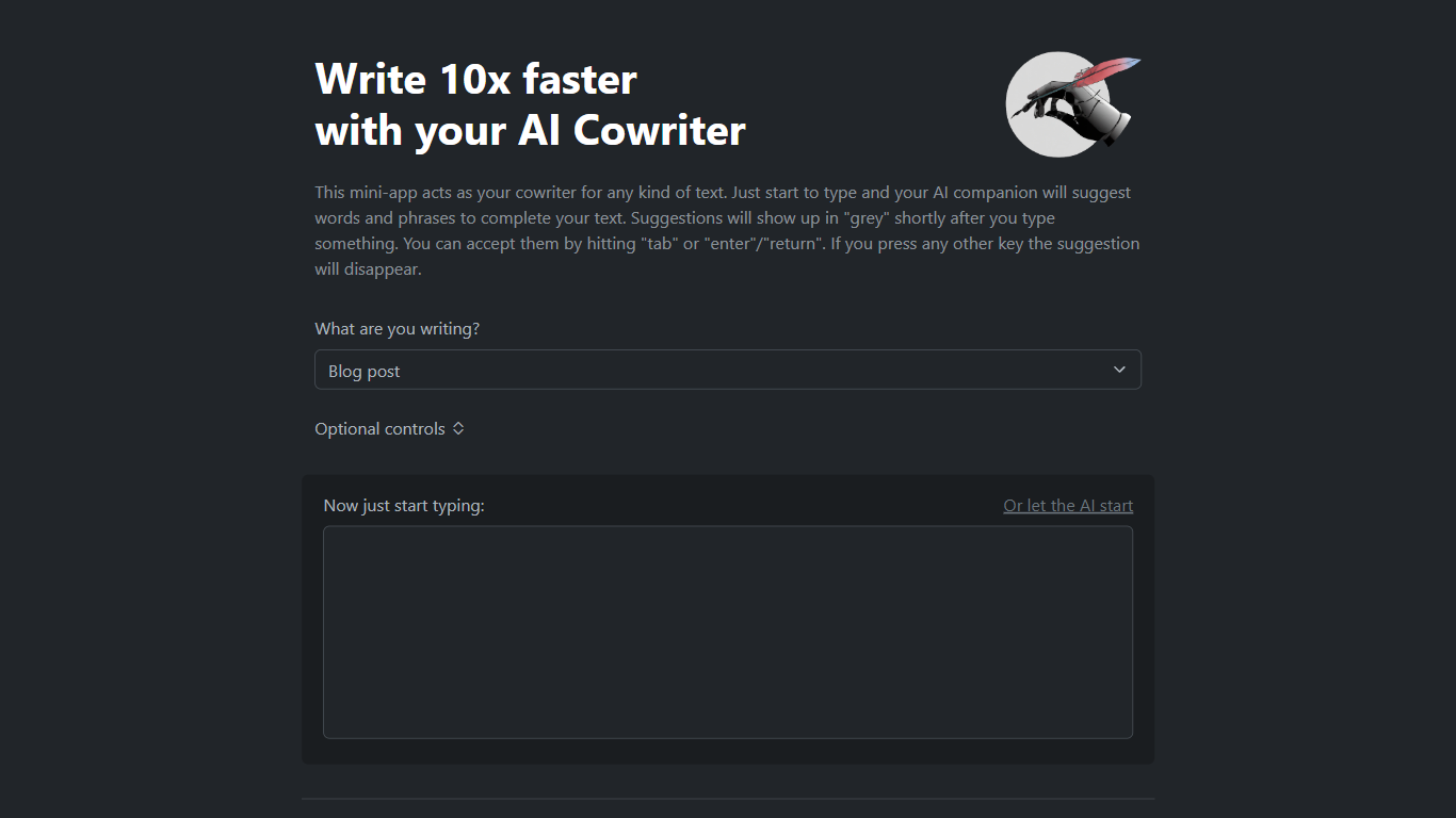 AI Cowriter