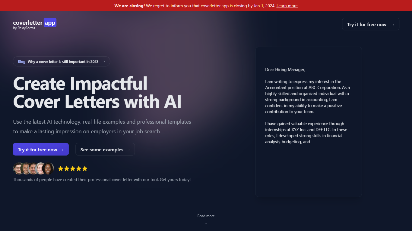 Coverletter.app
