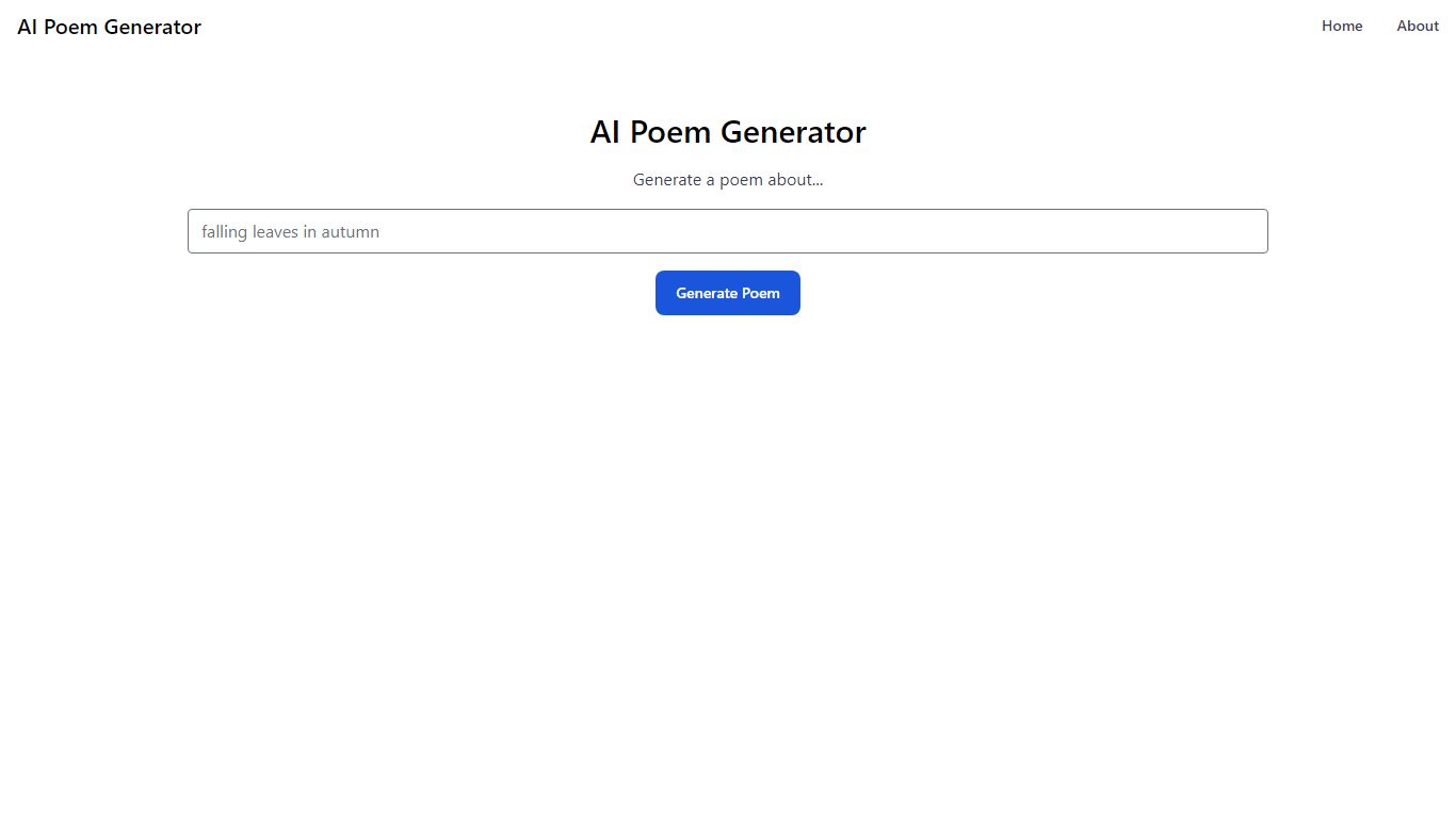 AI Poem Generator