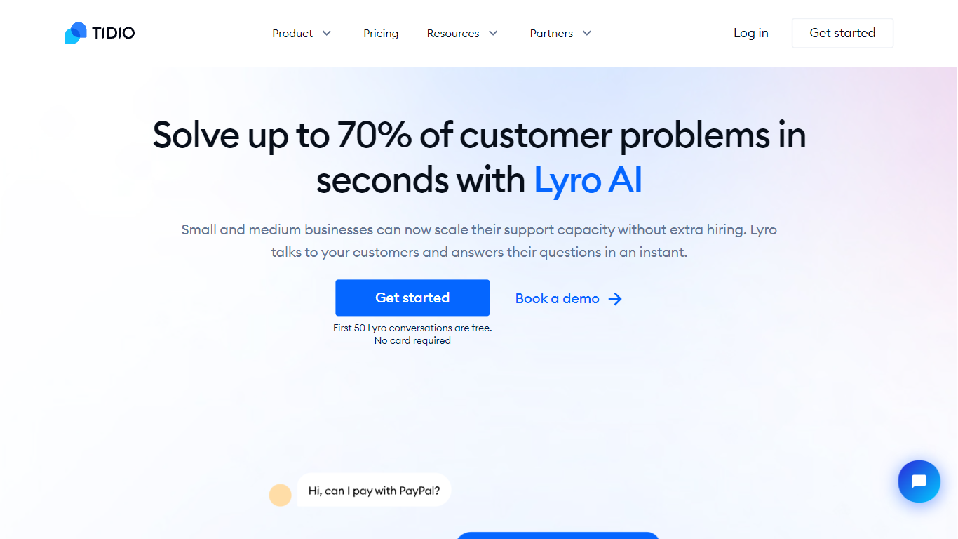 Lyro AI | Tidio