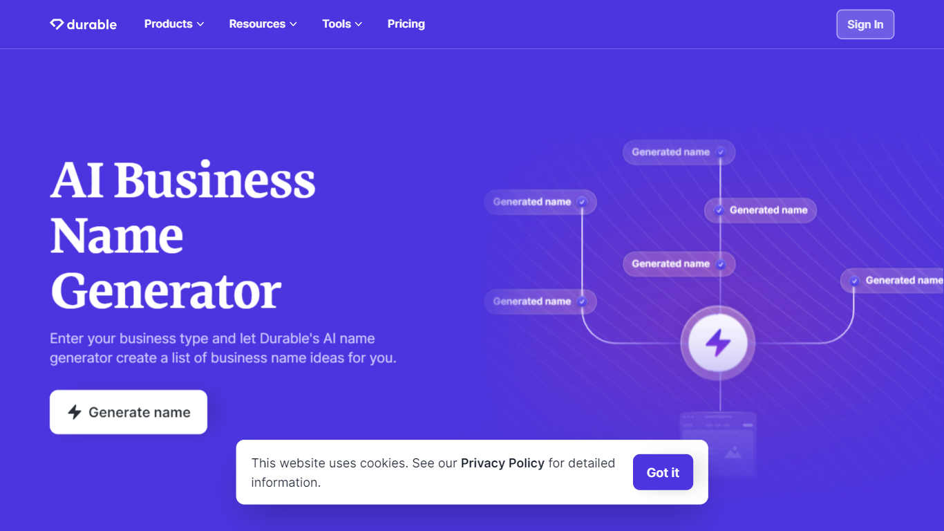 Business Name Generator | Durable