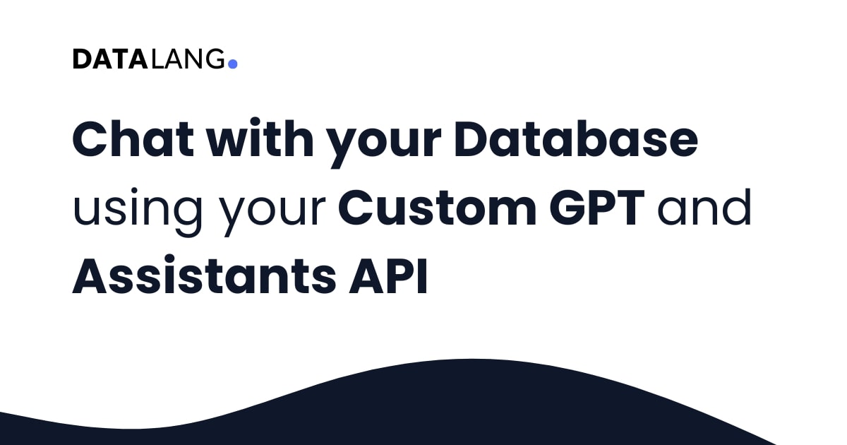 DataLang - Chat with your Databases