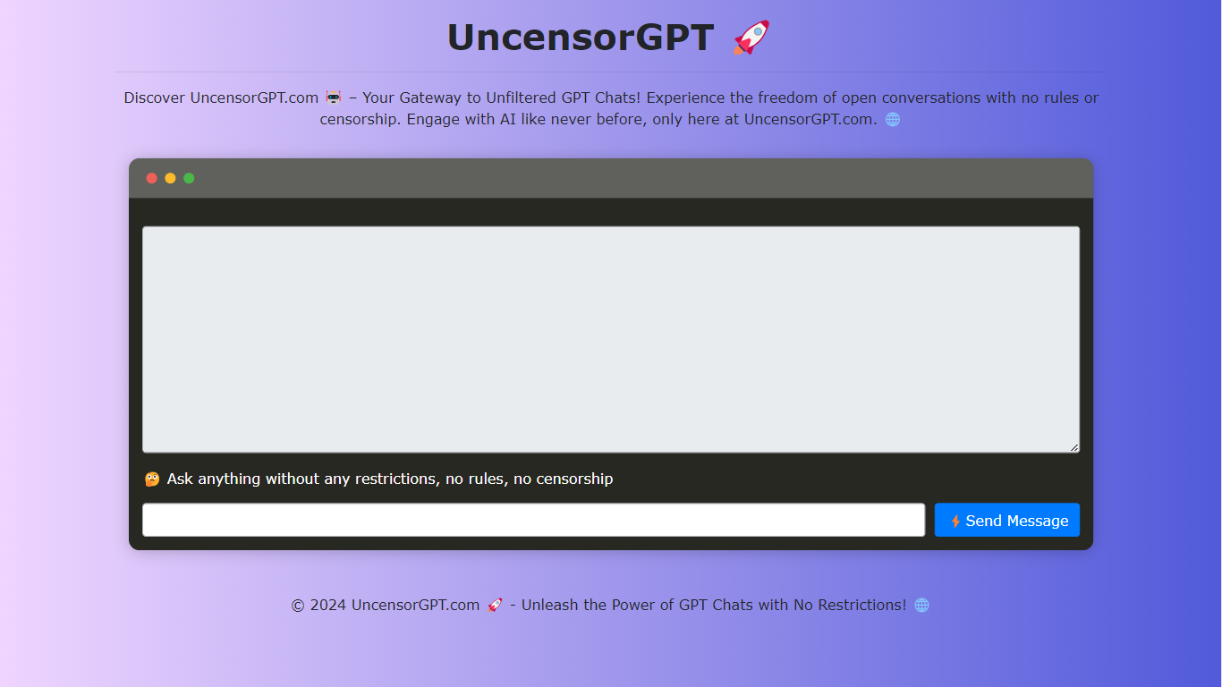 UncensorGPT.com 🚀