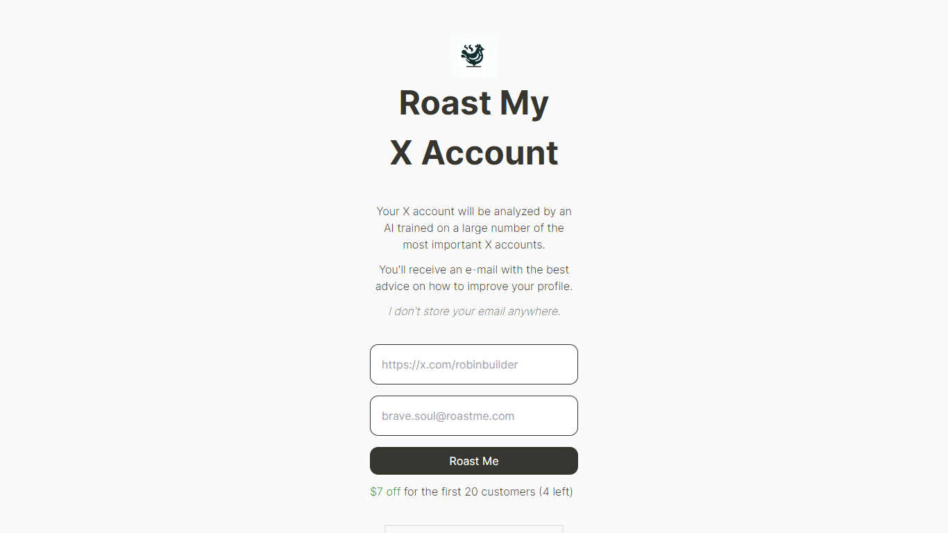 Roast My X Account