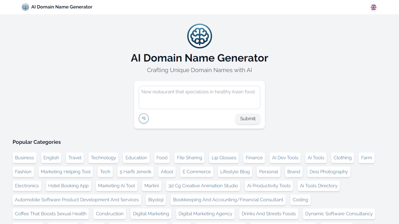 AI Domain Name Generator