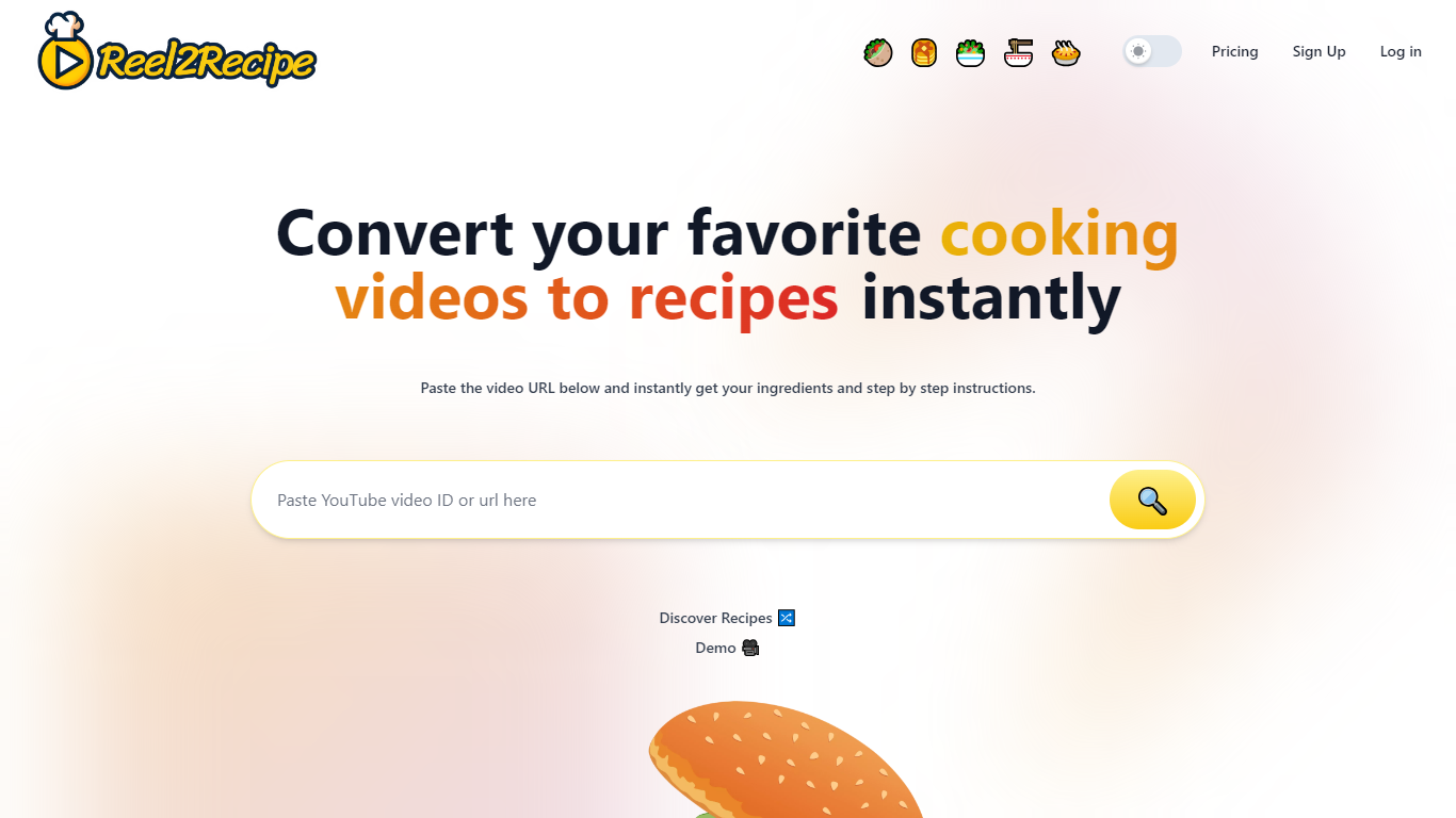 Reel2Recipe