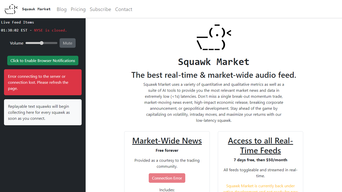 Squawk Market