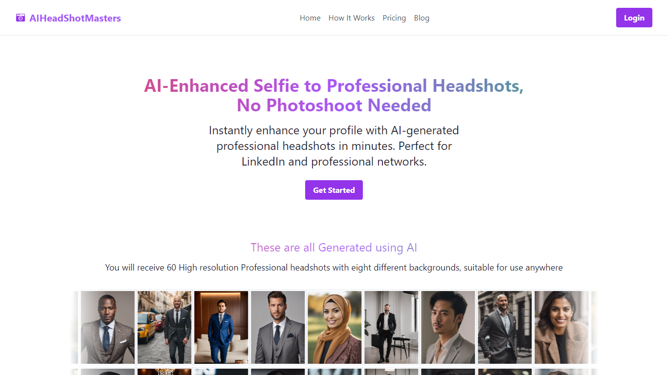 AIHeadshotMasters - AI Headshots Generator}