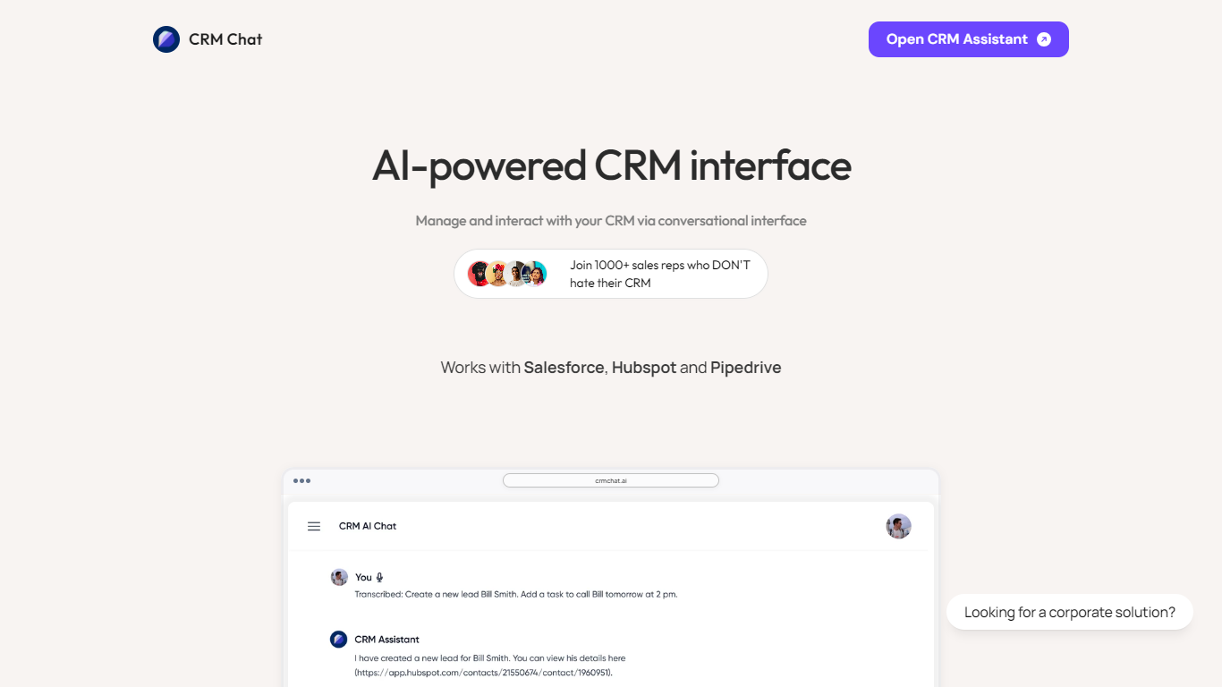 CRM Chat