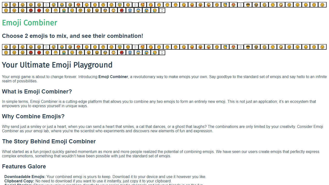 Emoji Combiner 