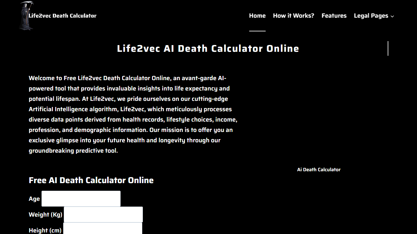 Life2vec Death Calculator