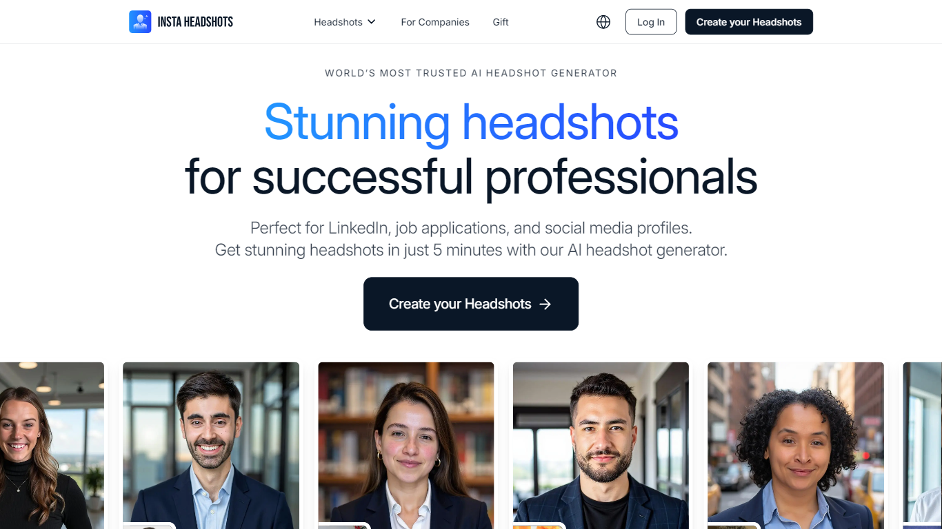  InstaHeadshots - AI Headshots Generator}