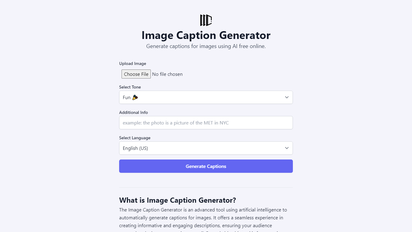 Image Caption Generator 