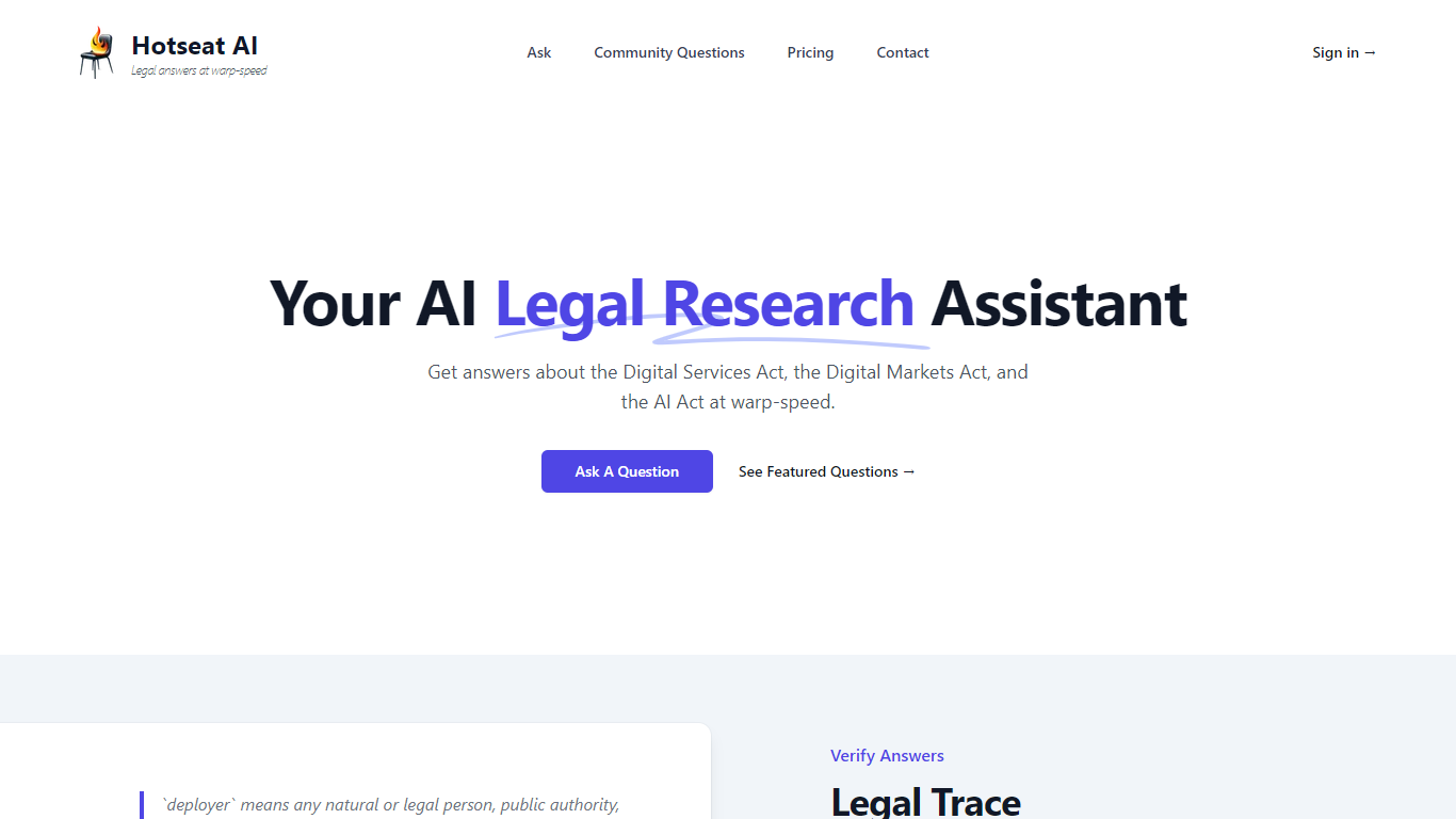 Hotseat AI  - Lawyers}