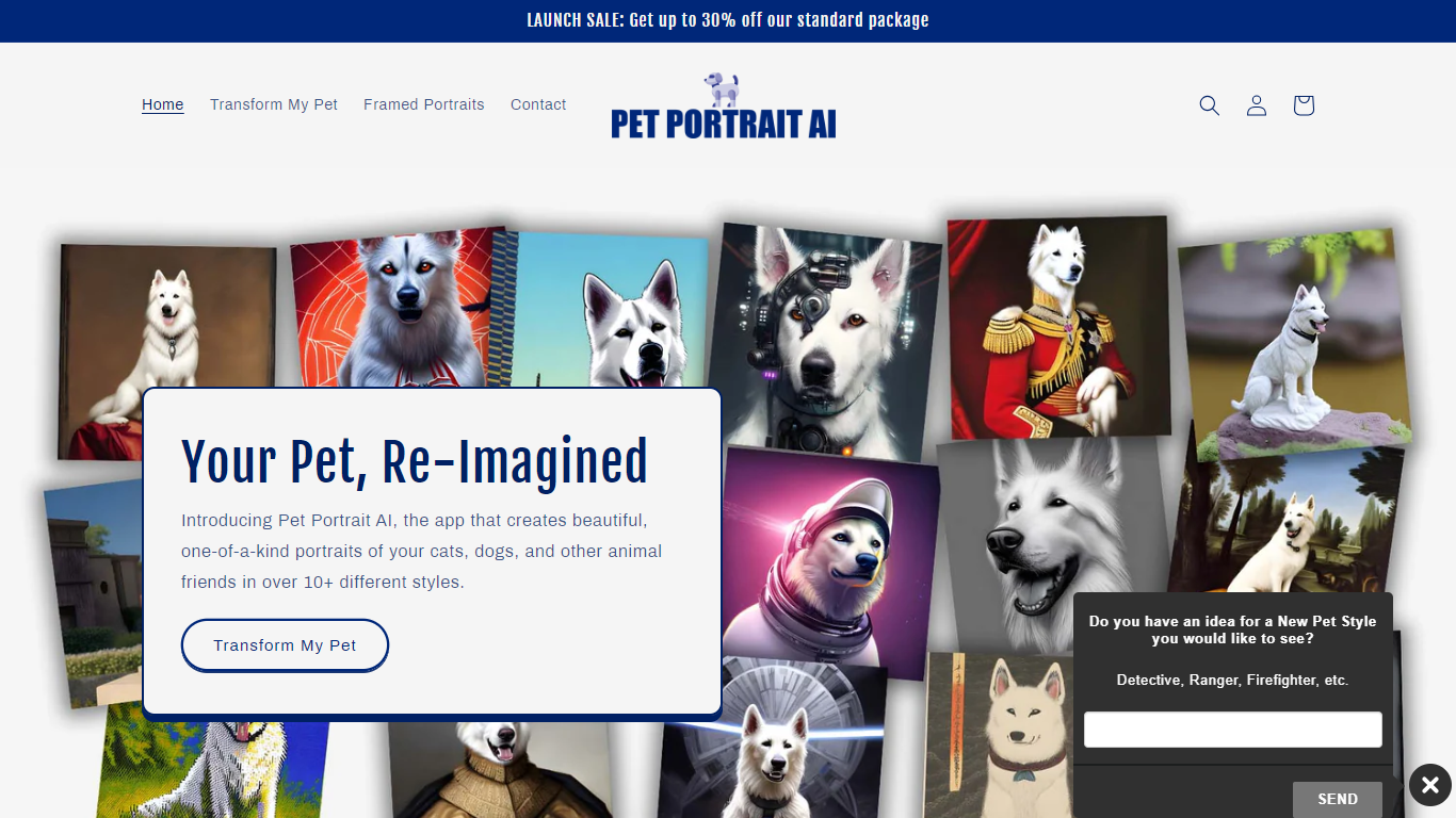 Pet Portrait AI