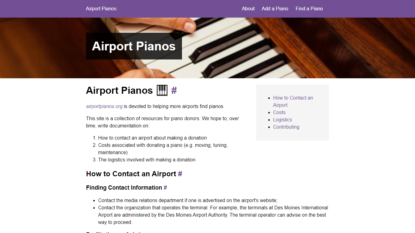 Airport Pianos