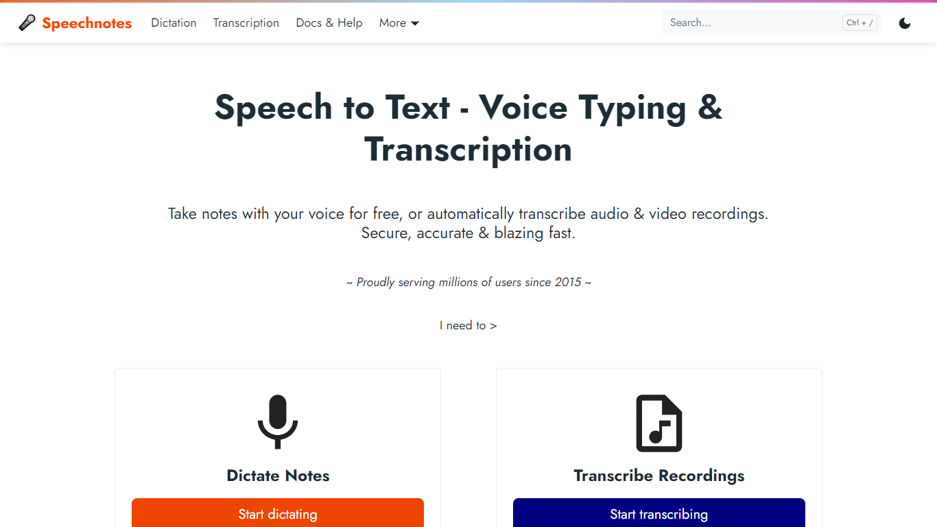 Speechnotes