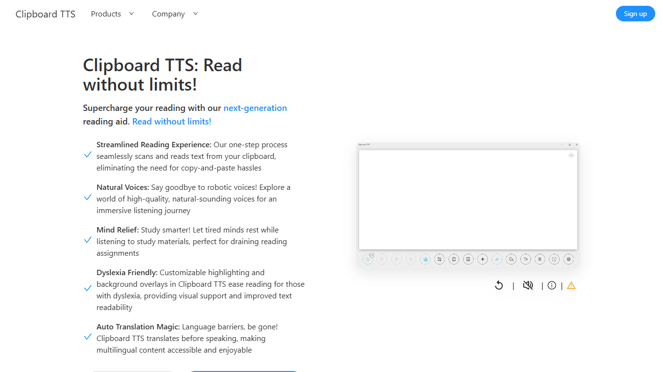 Clipboard TTS
