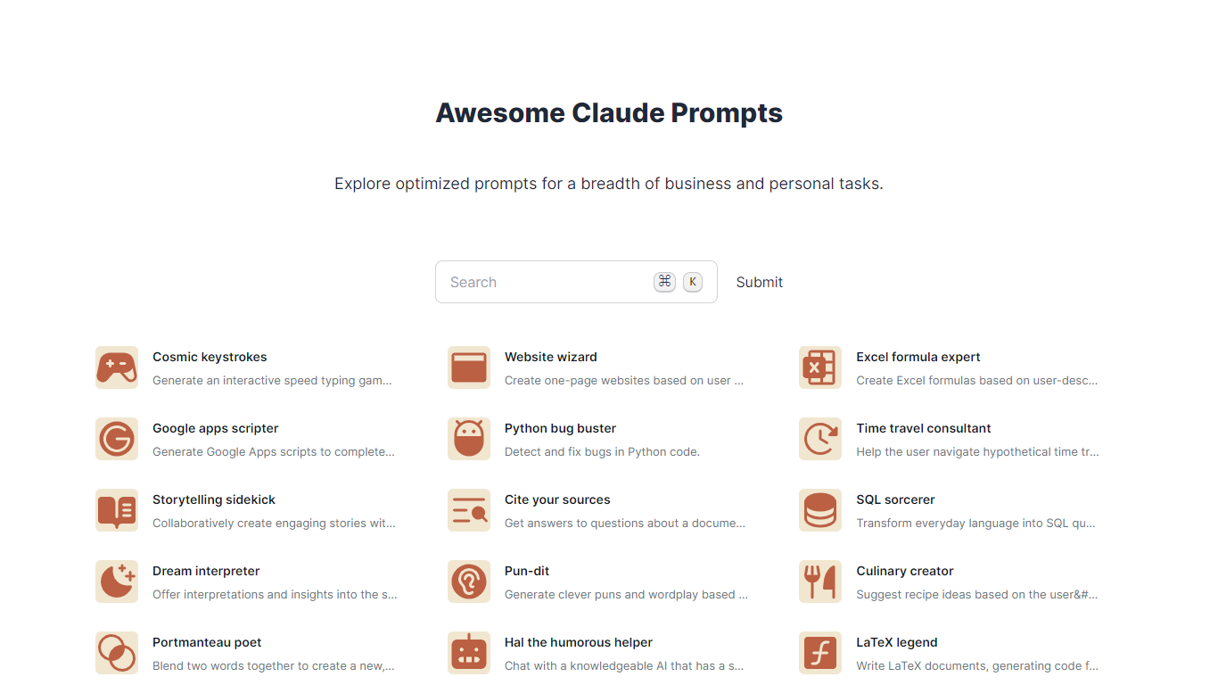 Awesome Claude Prompts