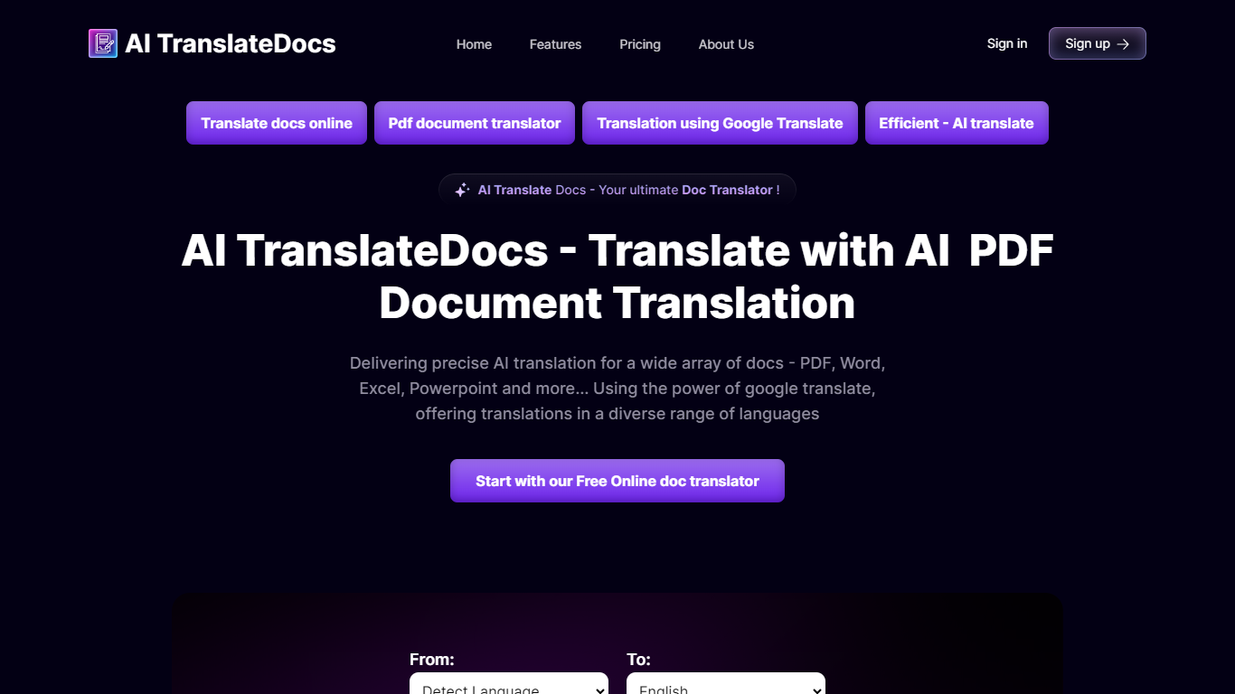 AI TranslateDocs
