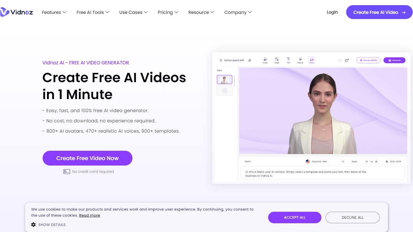 Vidnoz AI Tools