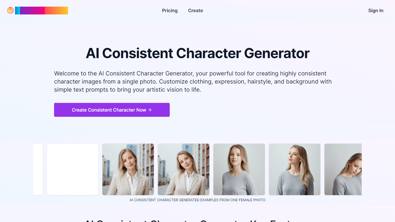 AI Consistent Character